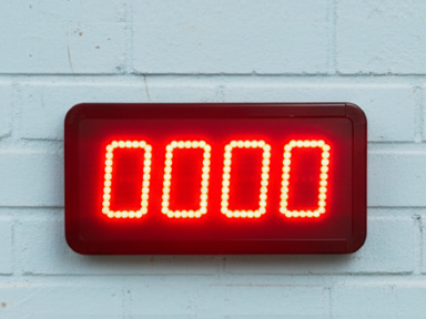 Reloj electronico de leds